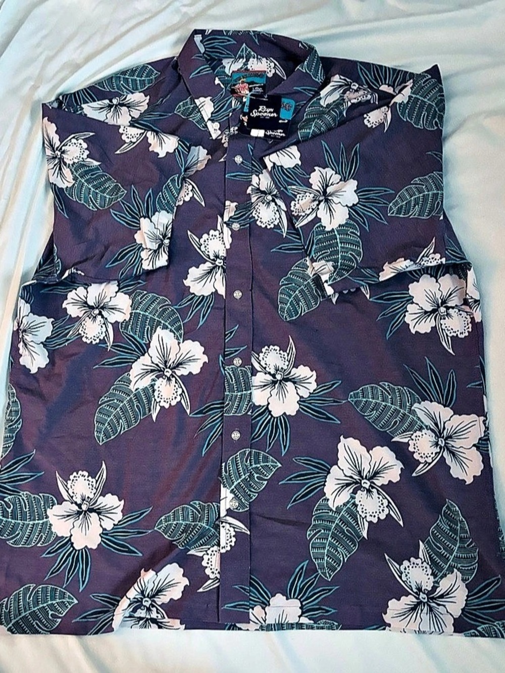 Reyn Spooner Joe Kealoha's Purple Performance Aloha Shirt Performance
Men XXL